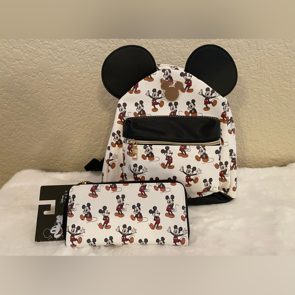 Mickey Mouse Mini Backpack & Full Size Wallet